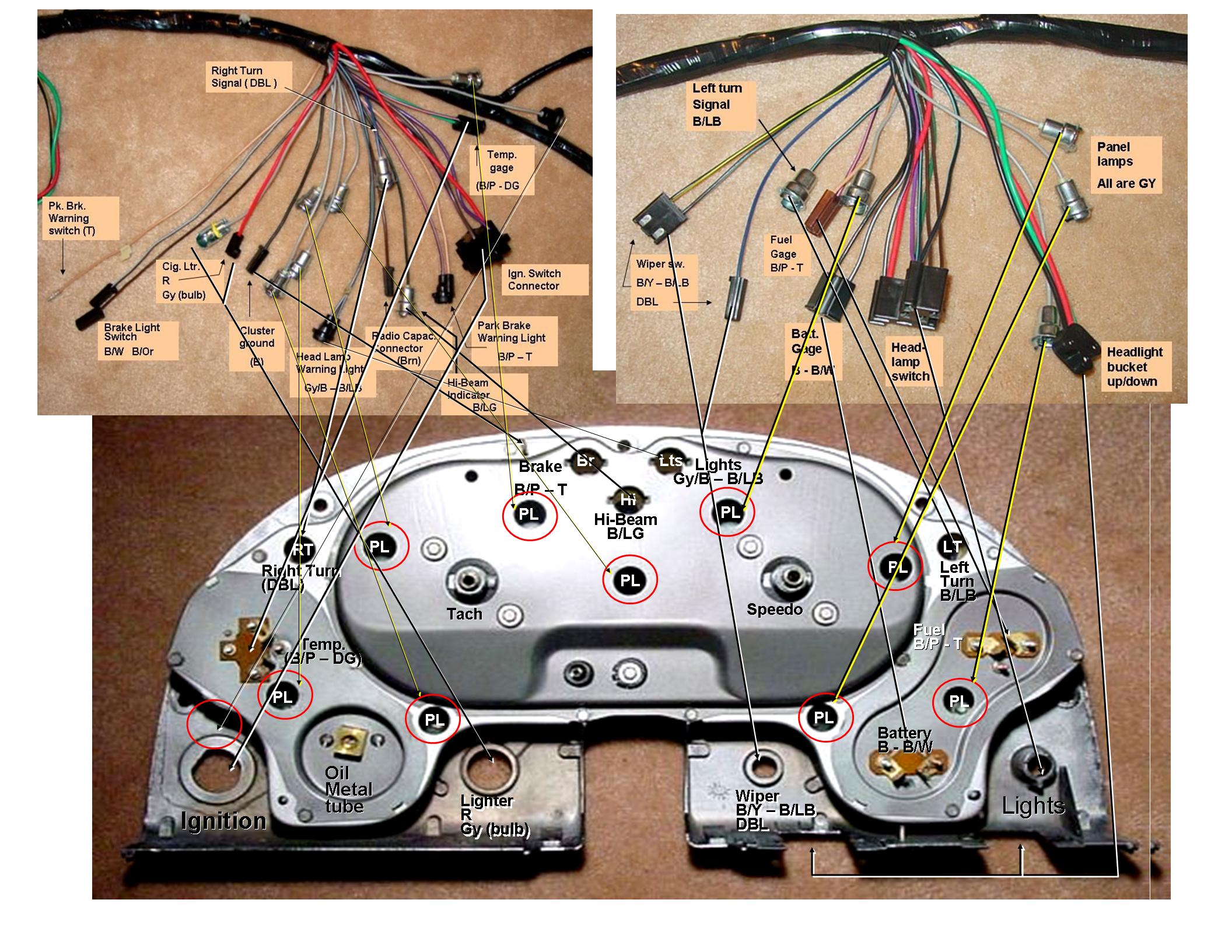 Cluster Wiring - CorvetteForum - Chevrolet Corvette Forum ... 66 chevelle wiring diagram pdf 