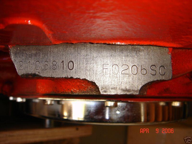 chevy small block stamping numbers