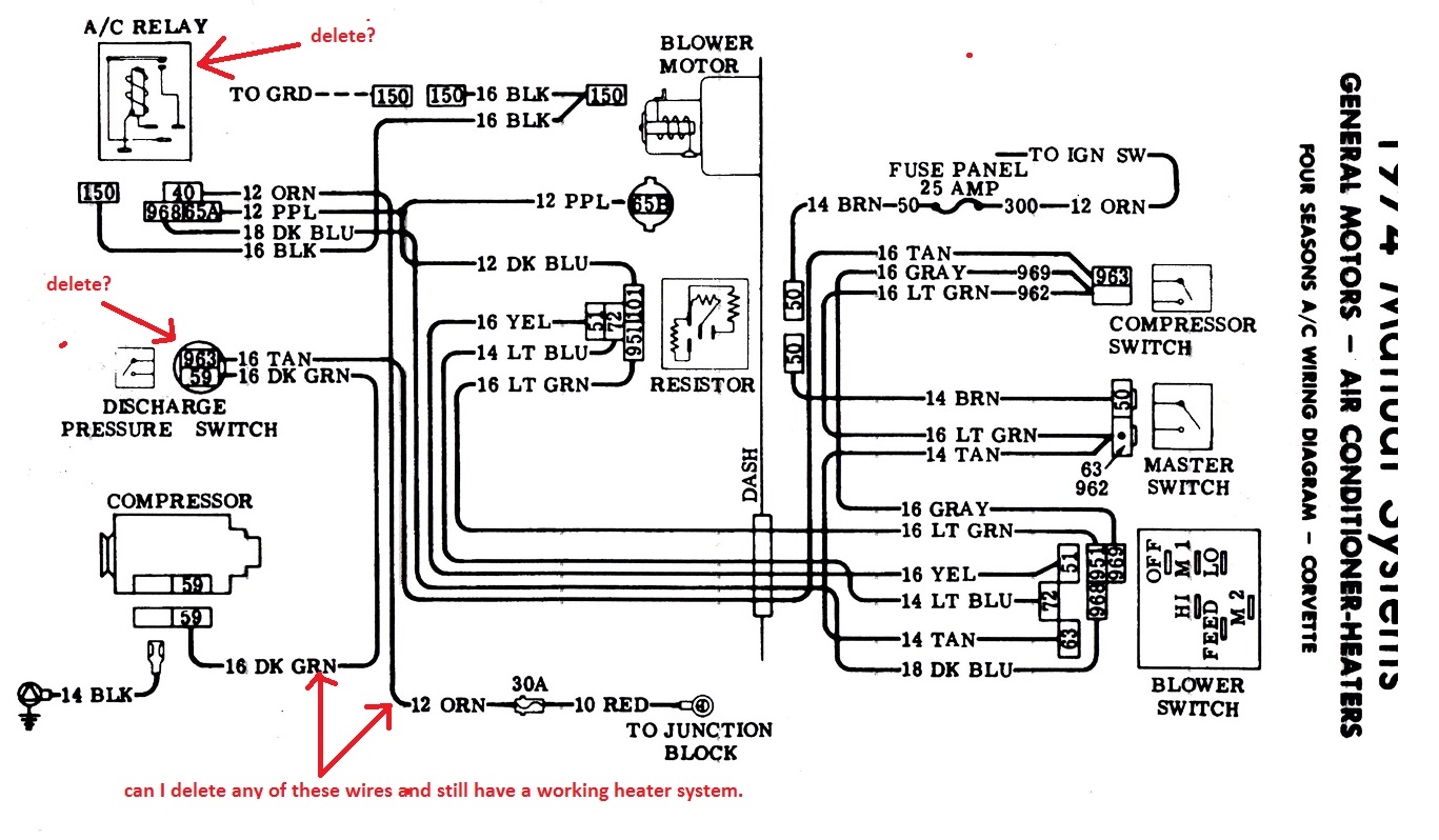 wire delete questions on a 74 - CorvetteForum - Chevrolet Corvette Forum Discussion