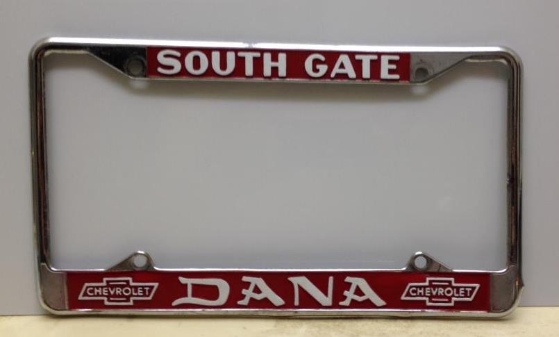 WTB (Want To Buy) Vintage DANA Chevrolet "License Plate Frame" - CorvetteForum - Chevrolet