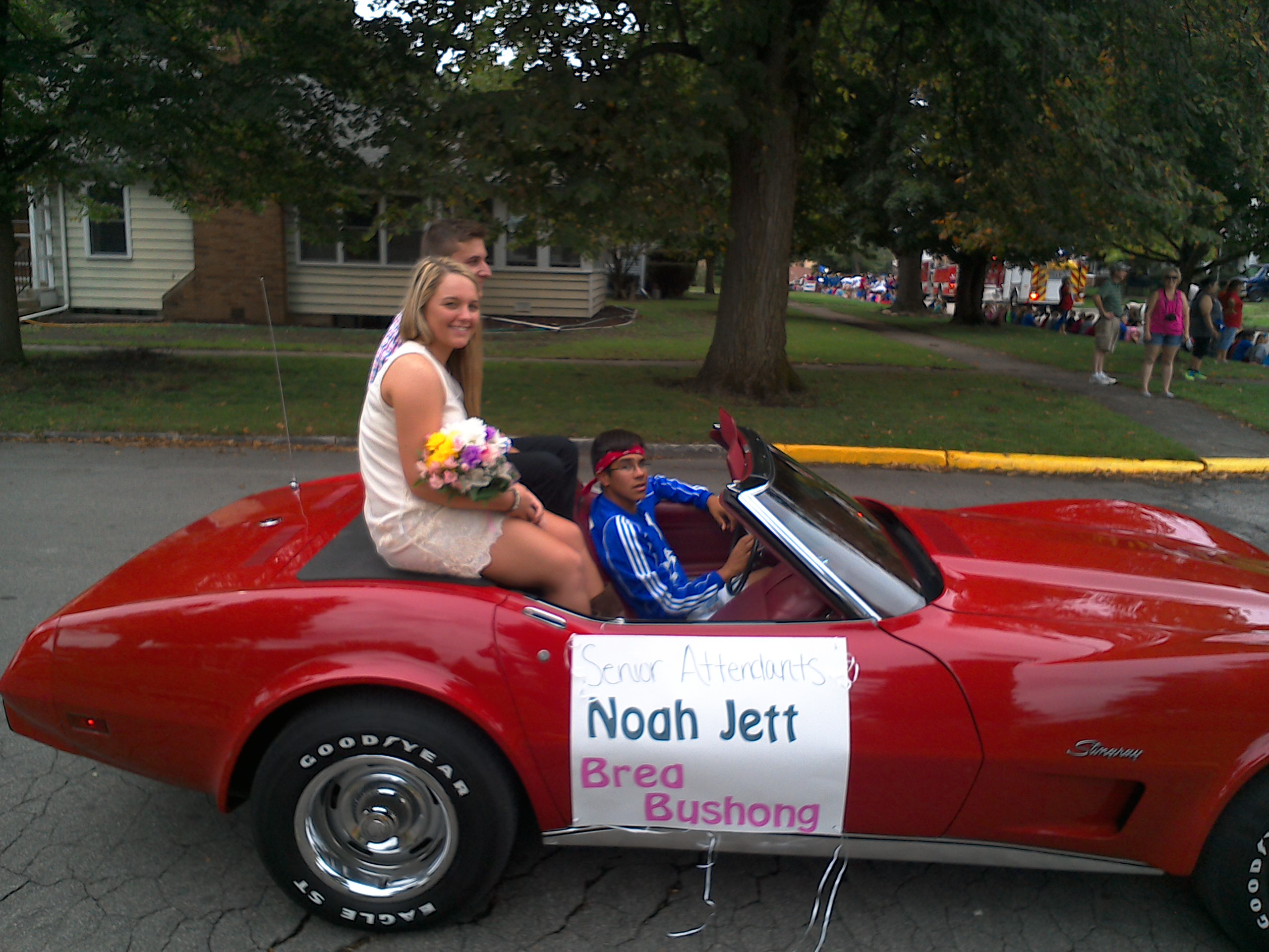 Asked to use my Convertible in the local high school homecoming parade