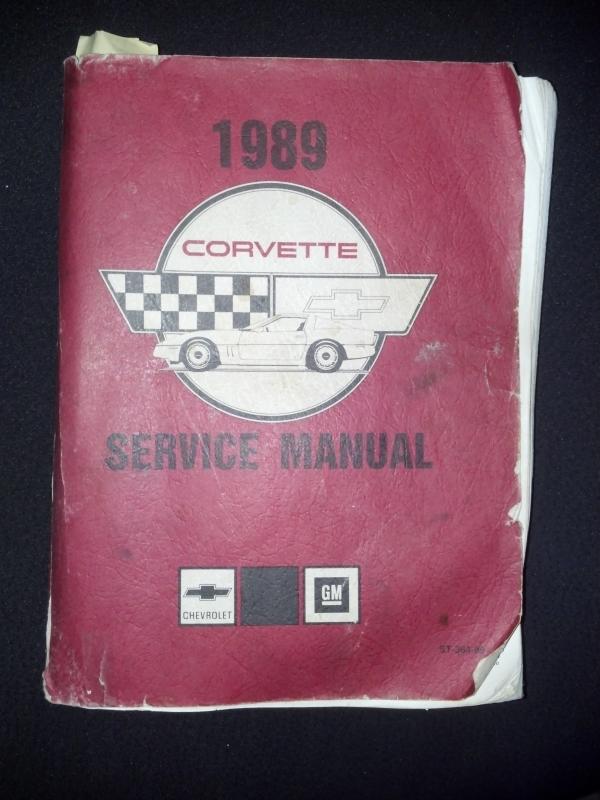 Factory service manual for my 1989 - CorvetteForum - Chevrolet