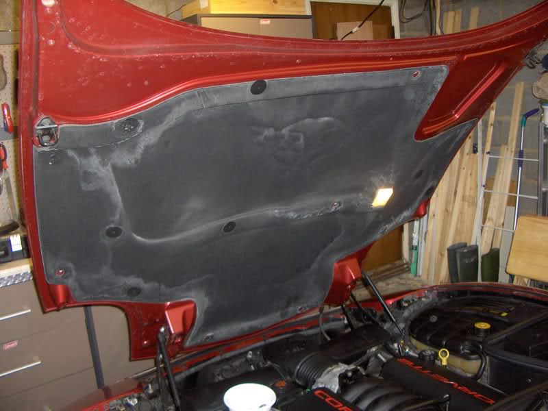 c5 corvette hood insulation pad