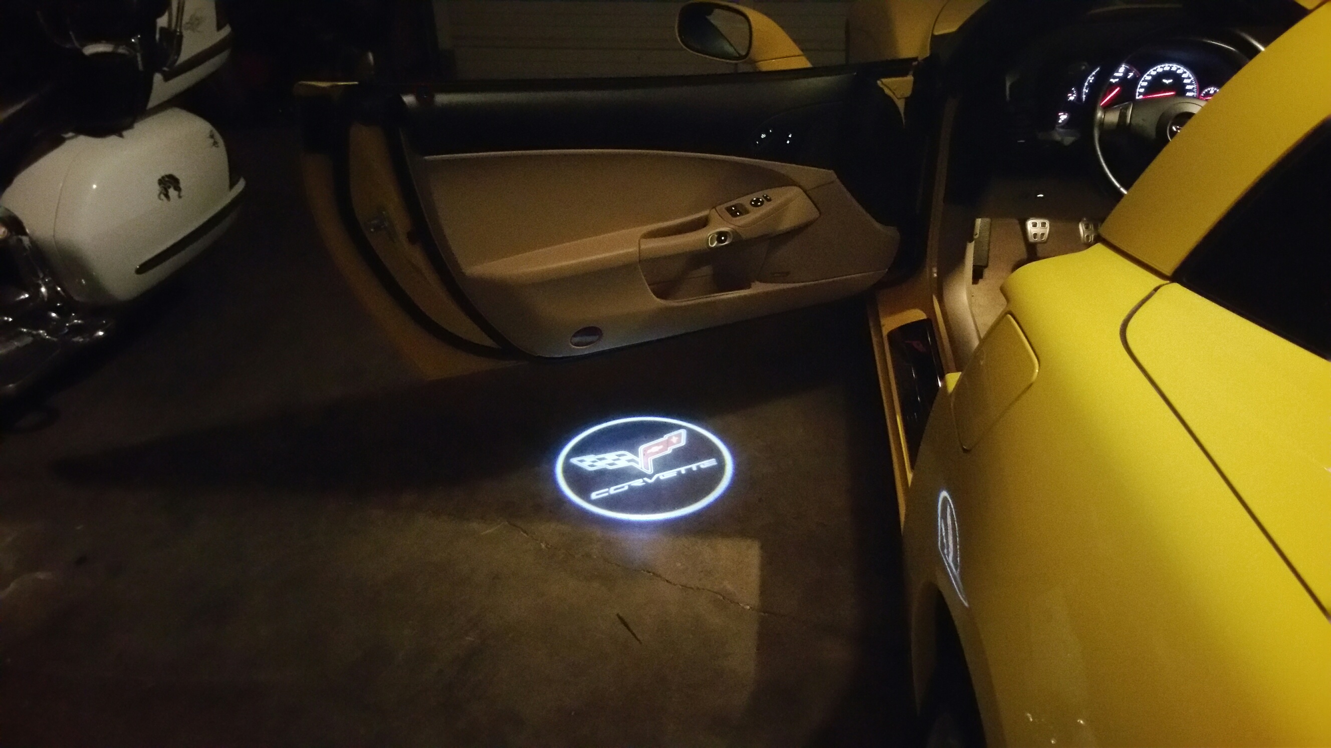 corvette door lights