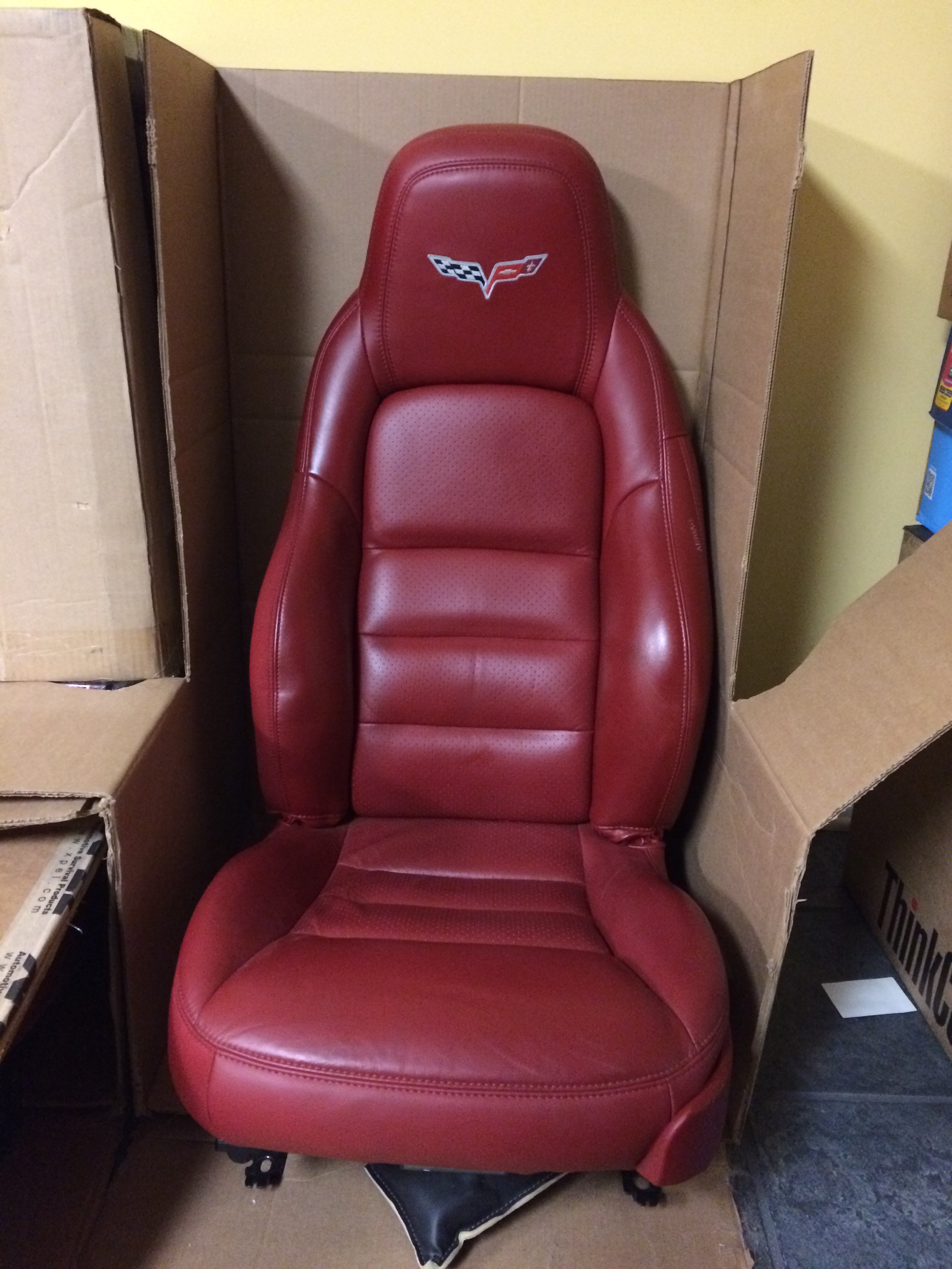 For Sale, 2011 C6 Corvette Grand Sport Red OEM Car Seats