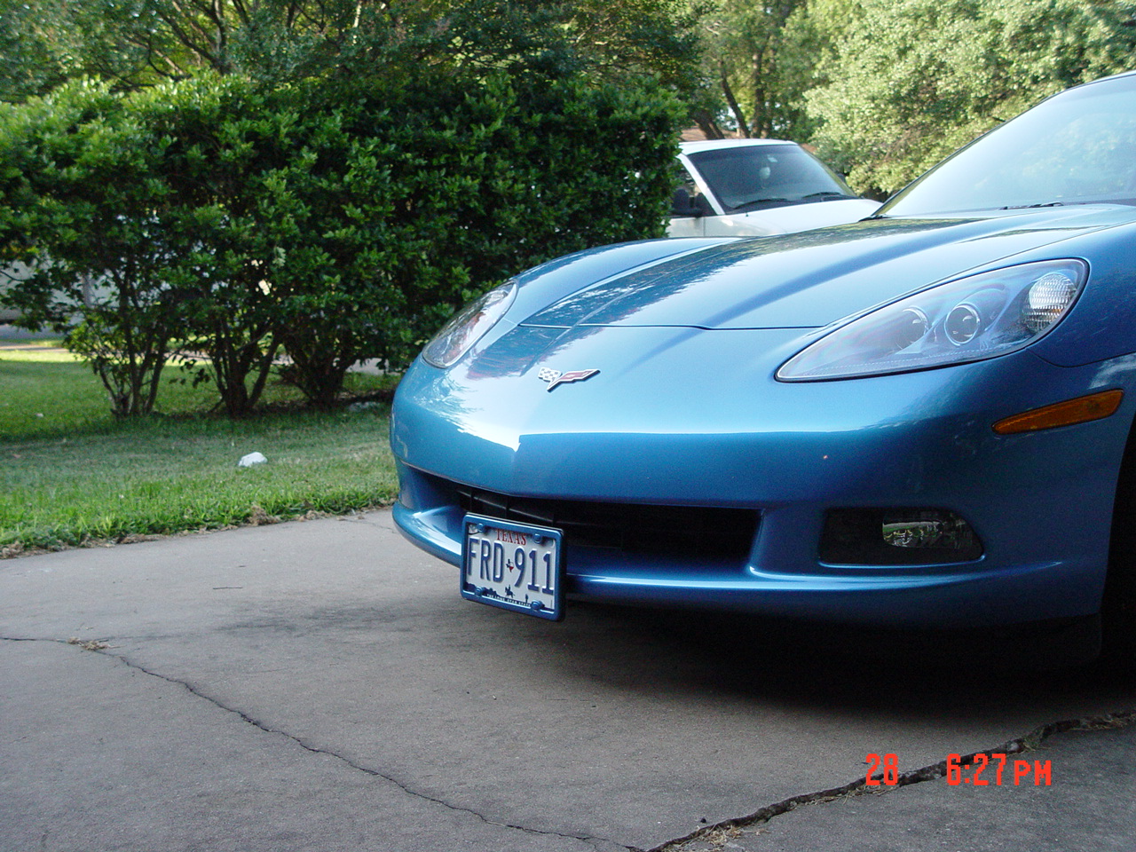 c6 corvette front license plate bracket