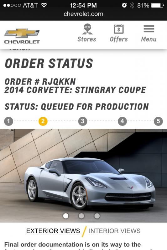 Chevy order tracking has improved CorvetteForum Chevrolet Corvette