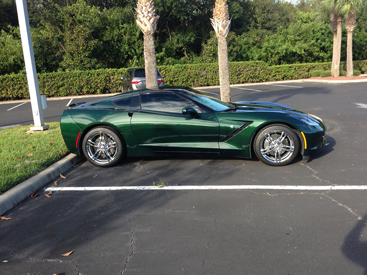 lime rock green corvette