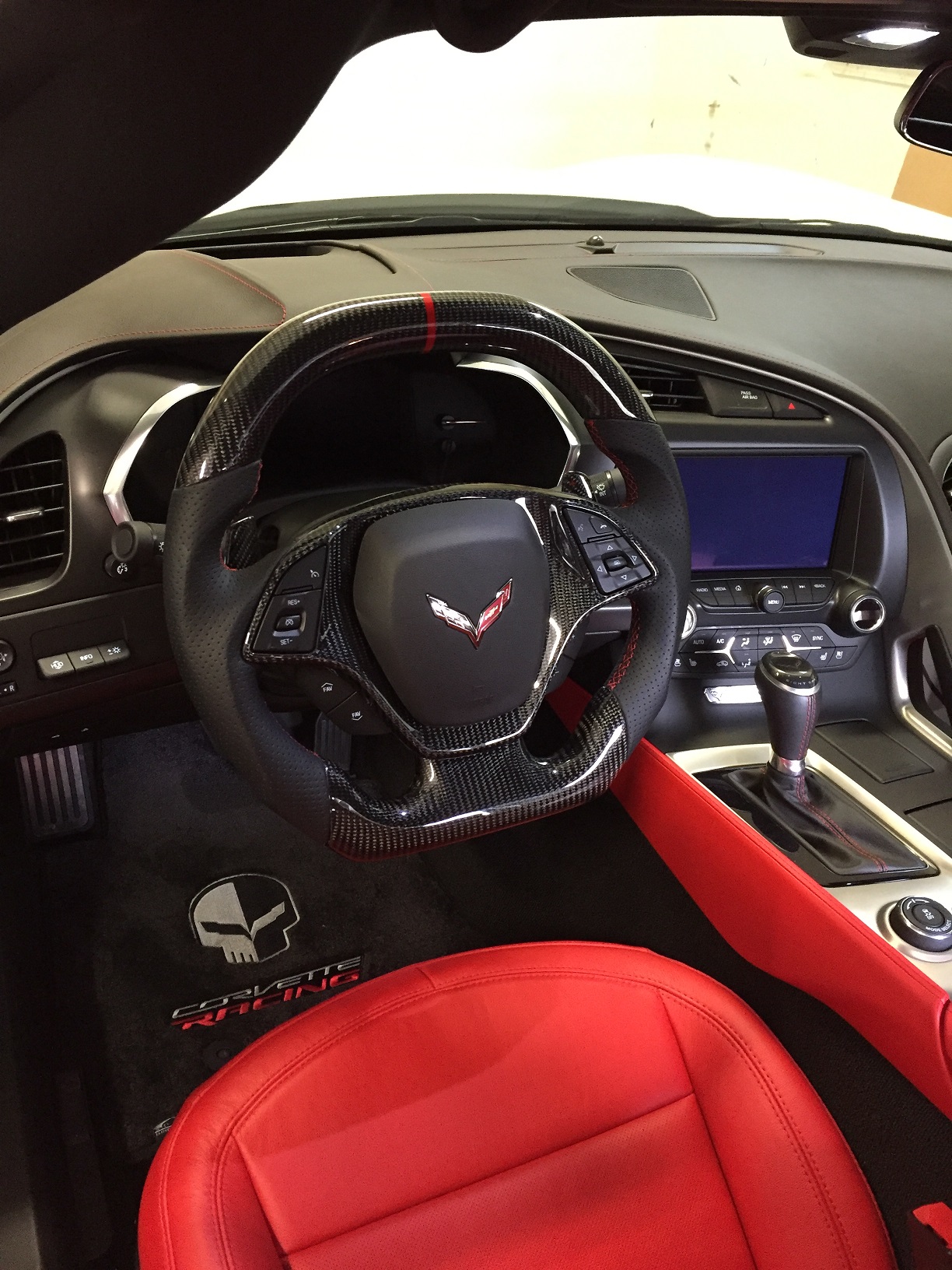 c5 corvette flat bottom steering wheel