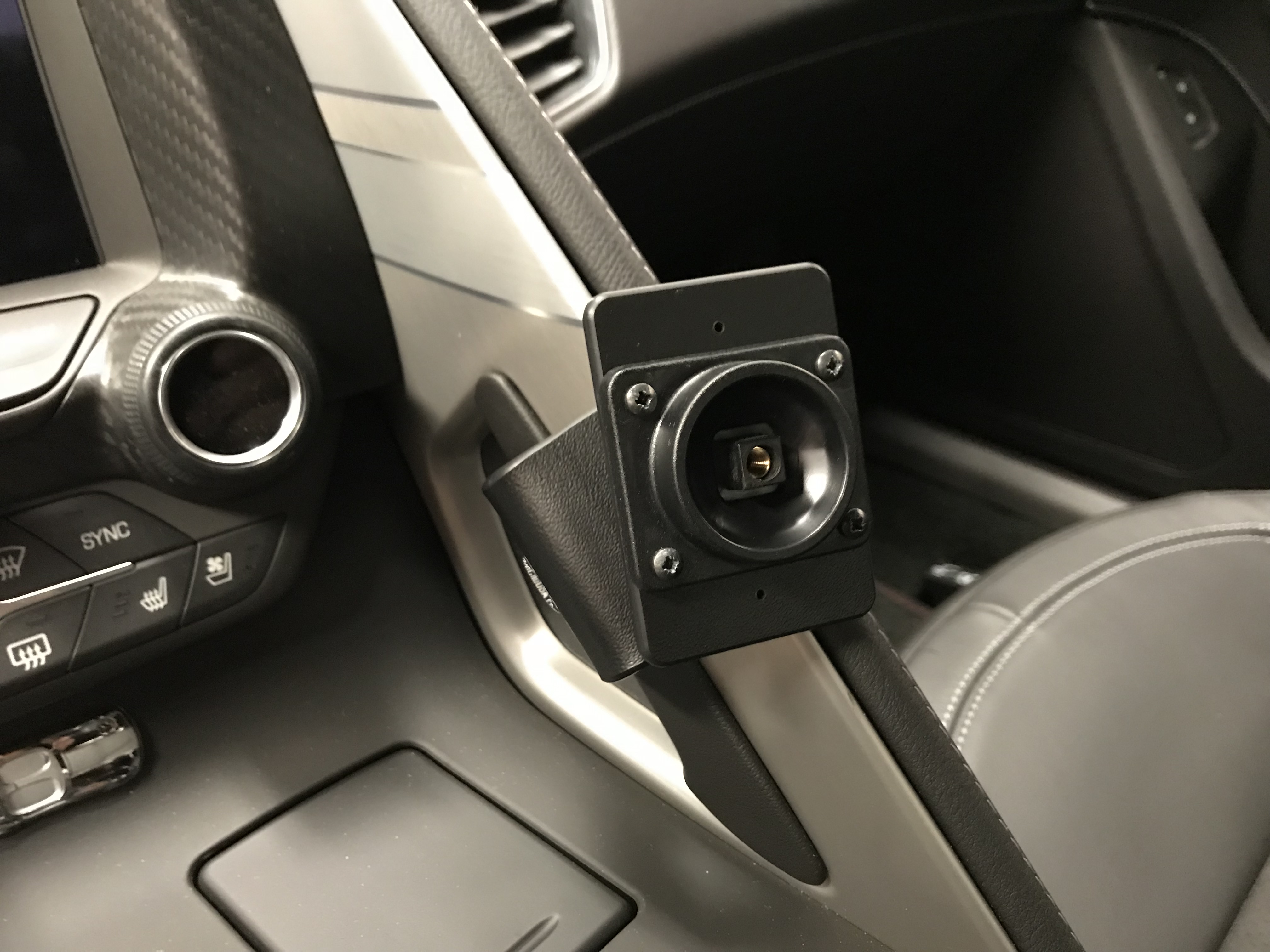 angled dash mount