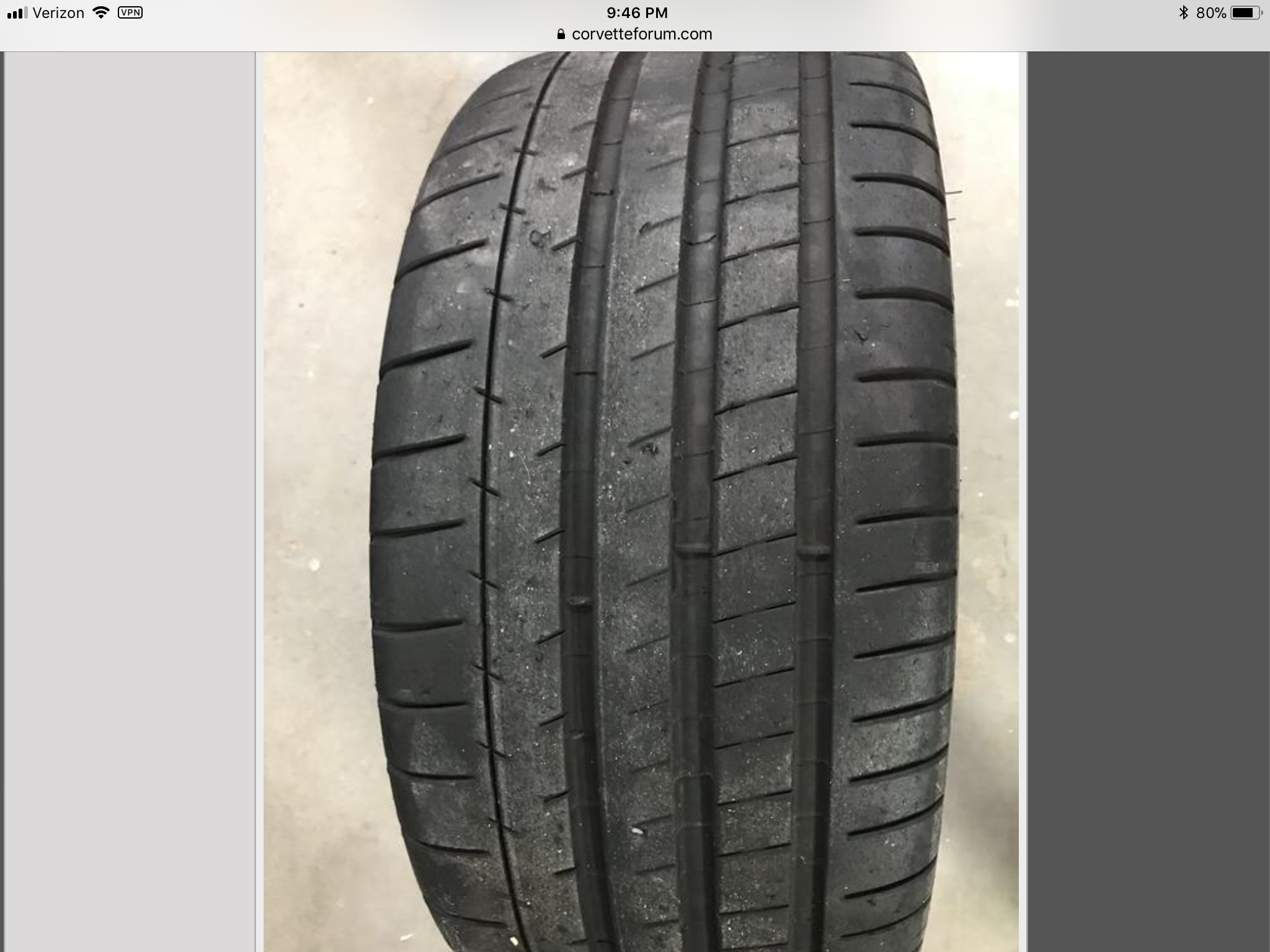 FS (For Sale) Michelin pilot super sport run flats CorvetteForum