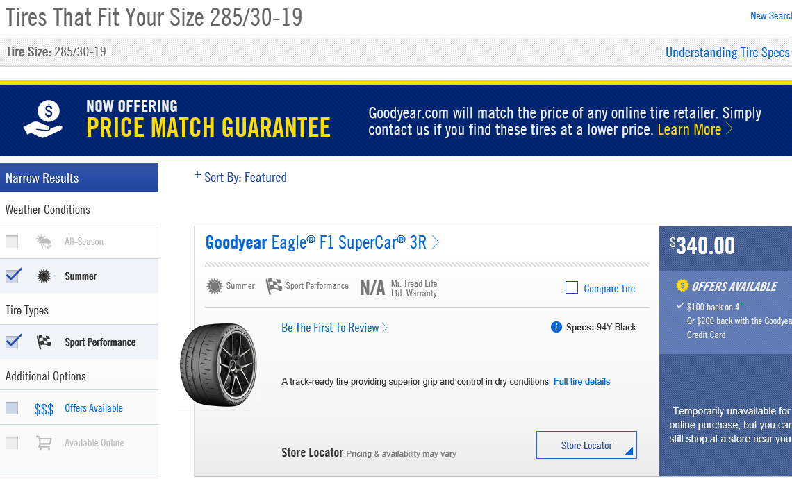 New tire choice - Goodyear Supercar 3R - CorvetteForum - Chevrolet ...