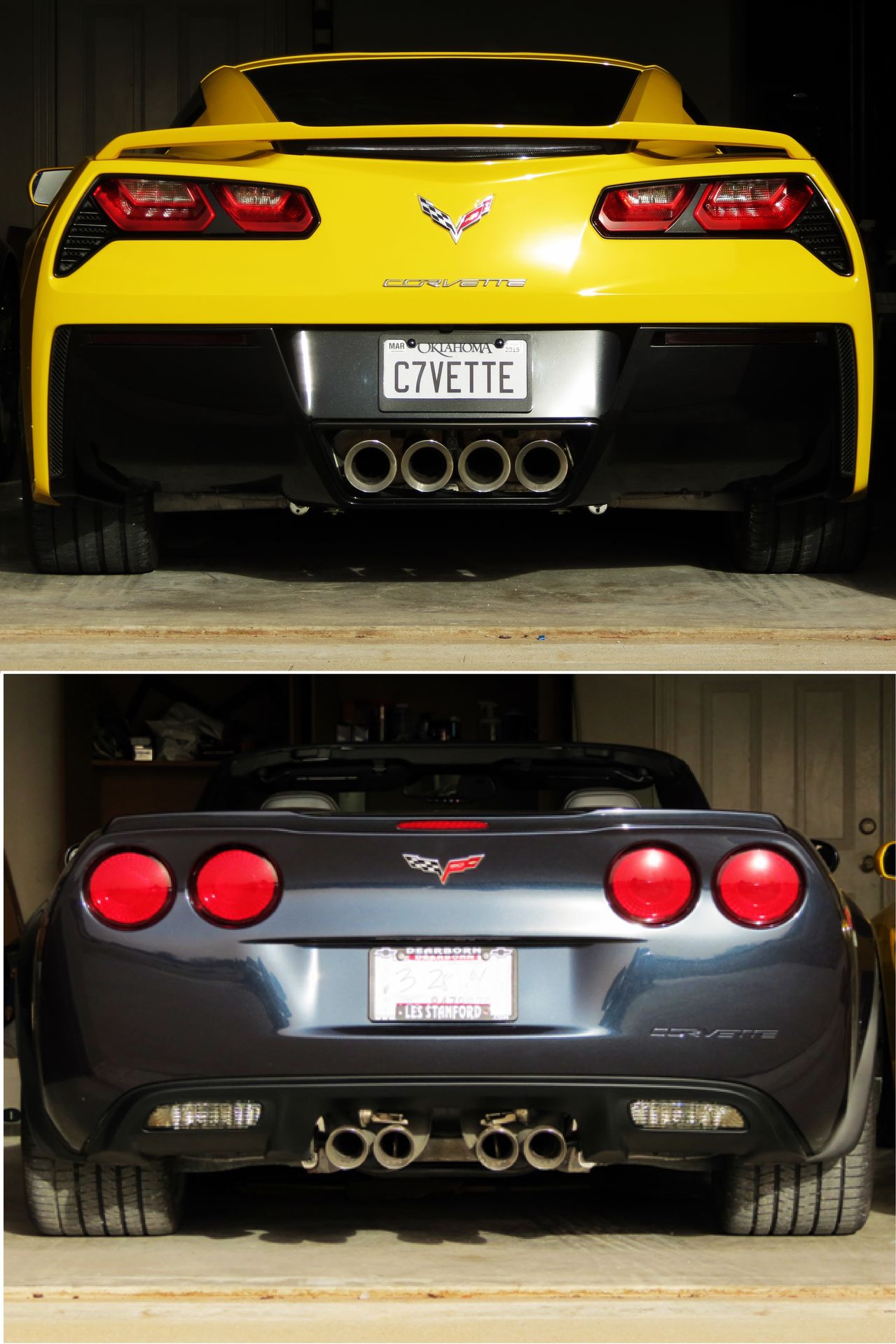 C6 and C7 Corvettes Side-by-Side Comparison - CorvetteForum