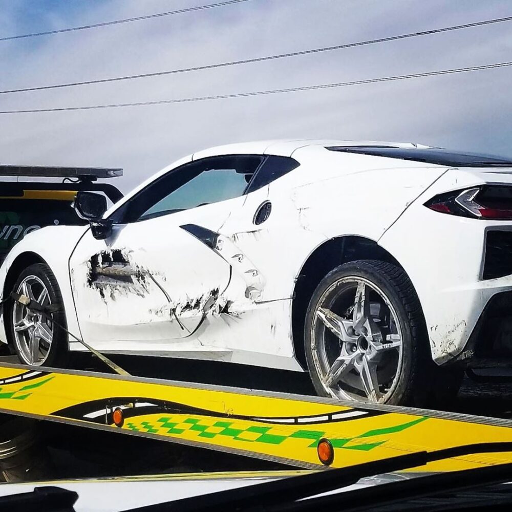 PICS] Yet Another Wrecked 2020 Corvette Stingray Listed for Sale