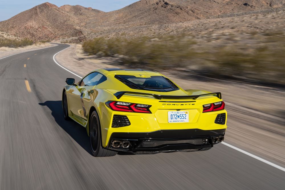 corvette rear view