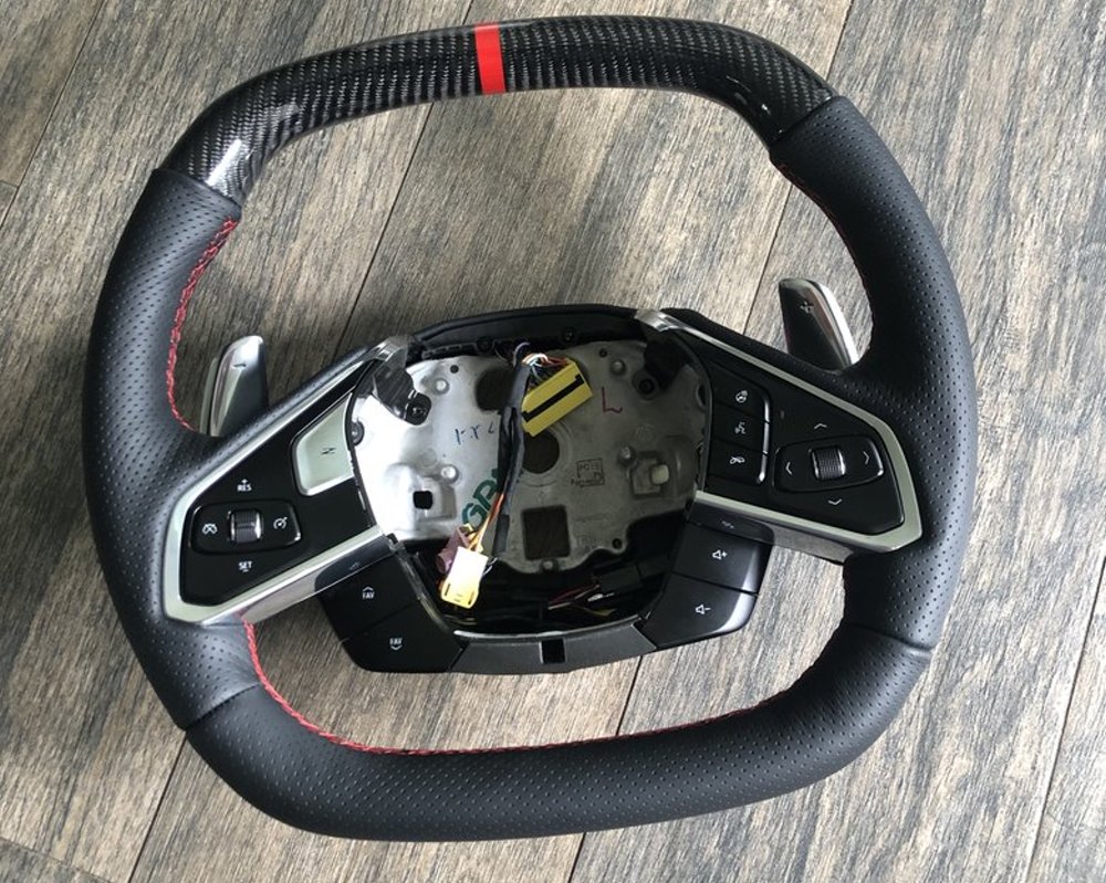 Check Out the First Carbon Fiber C8 Corvette Steering Wheel