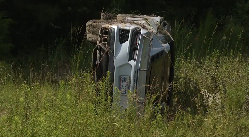 Wrecked C8 Corvette