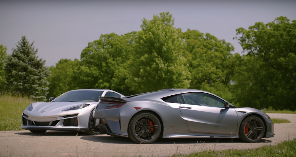 Corvette E-Ray vs Acura NSX Type S Comparison