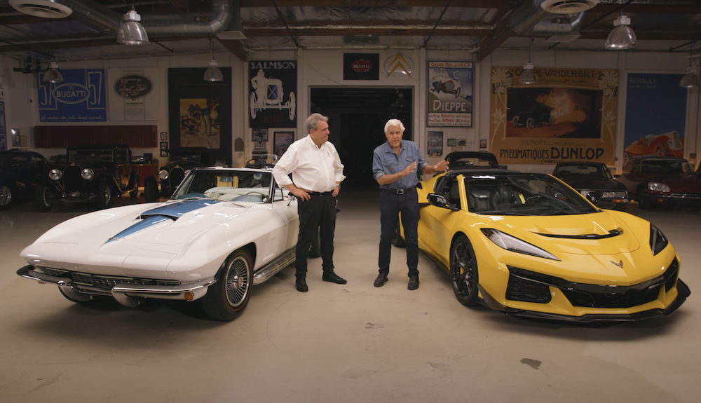 GM President Mark Reuss and Jay Leno Talk 2025 Corvette ZR1